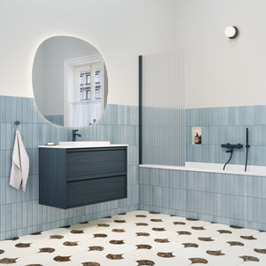 Rib Duschvägg Deep Blue