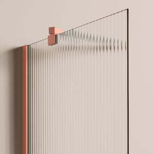 Rib Duschvägg Peach
