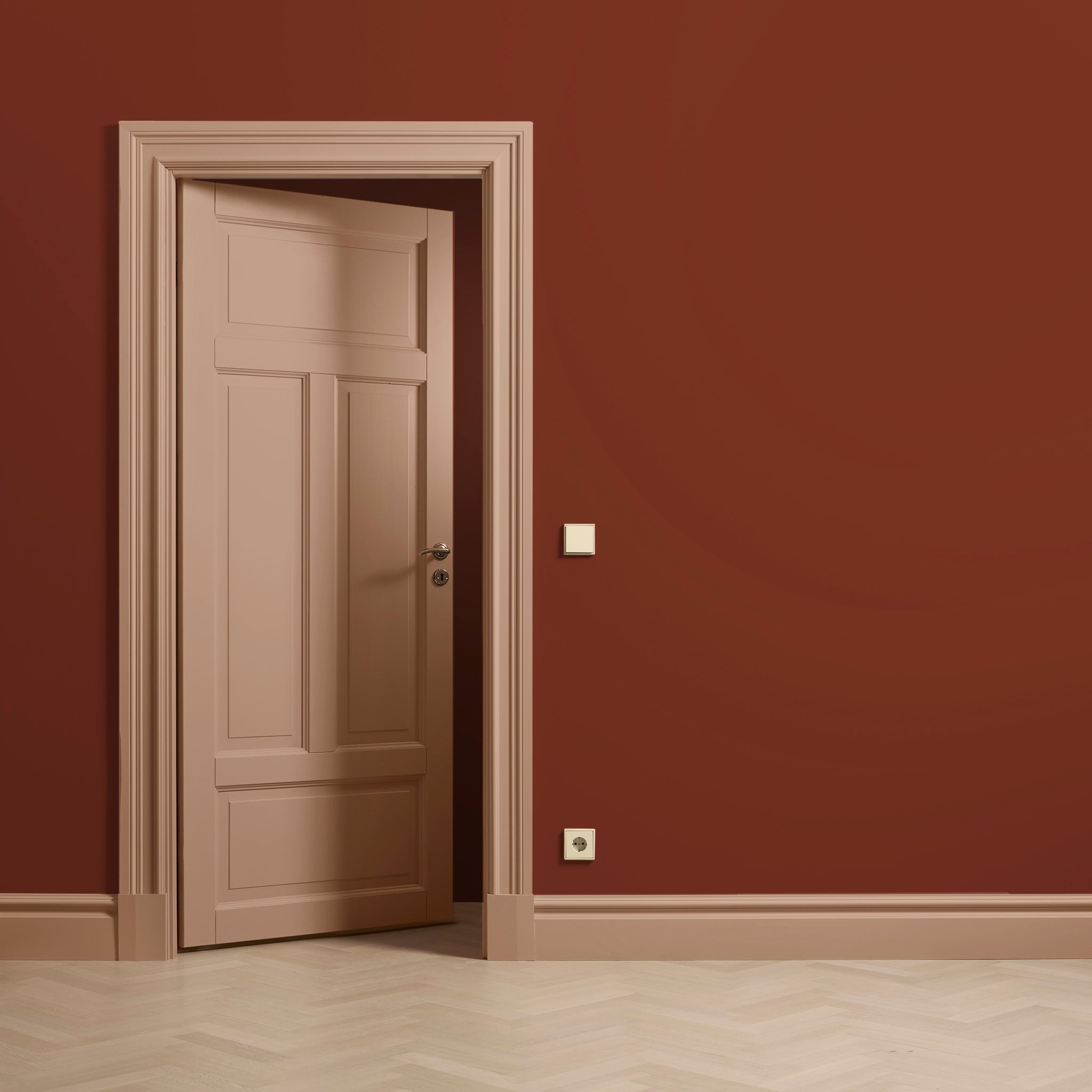 Väggfärg Brick Red 05