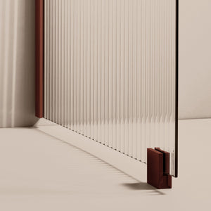 Rib Duschvägg Reddish Brown