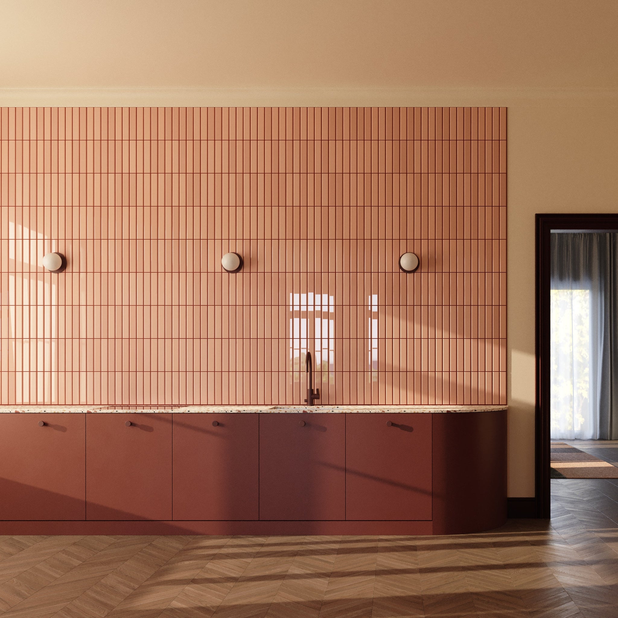 Snickerifärg Reddish Brown Cabinet